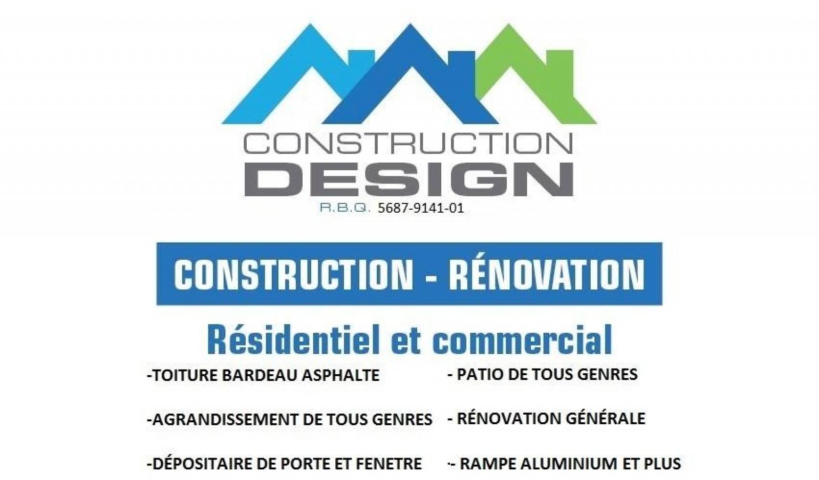 Construction Design Rampes Colonnes Terrasses Escaliers Rimouski Logo